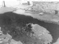 hole in sea wall behind old sewerage tank 1962