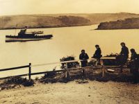 waiting for the ferry at percuil